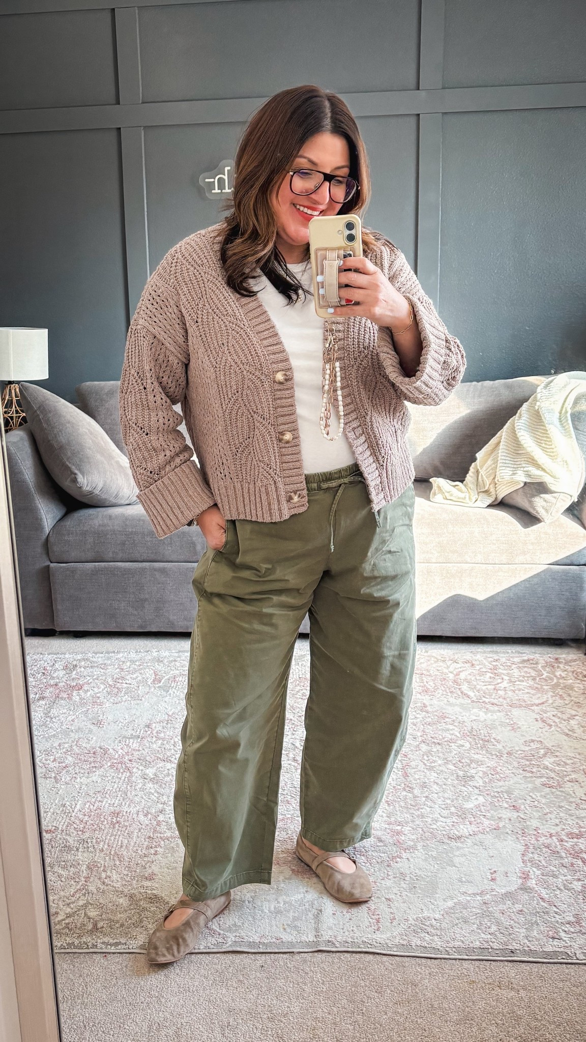 Abercrombie sweater - L
Gap Factory tee - XL
Abercrombie pull on barrel pants - L
Steve Madden suede flats - these are sold out but I linked similar 

#LTKSaleAlert #LTKMidsize #LTKOver40