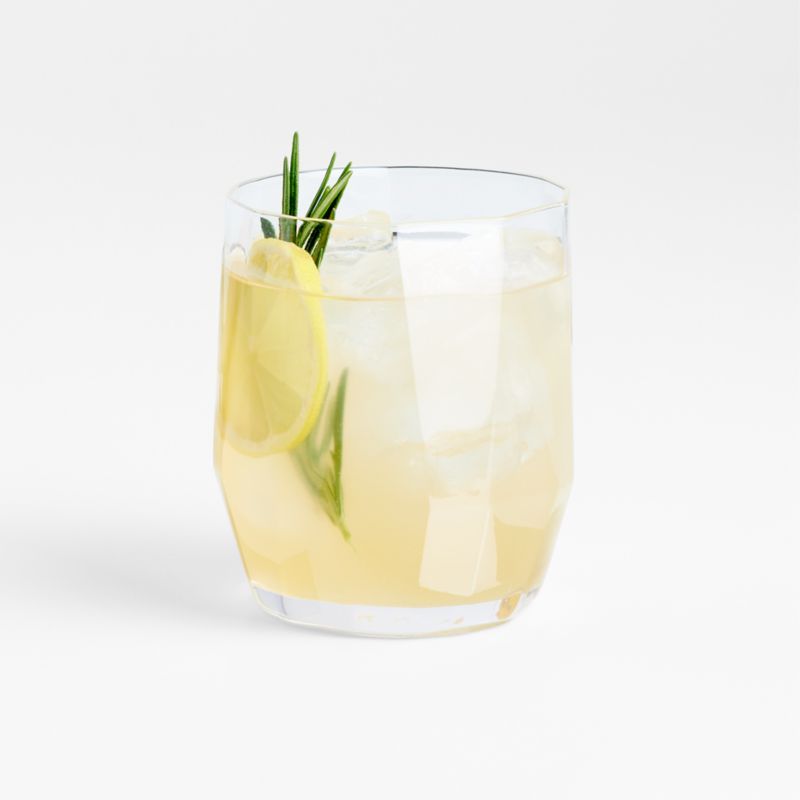 Geo Double Old-Fashioned Glass + Reviews | Crate and Barrel | Crate & Barrel