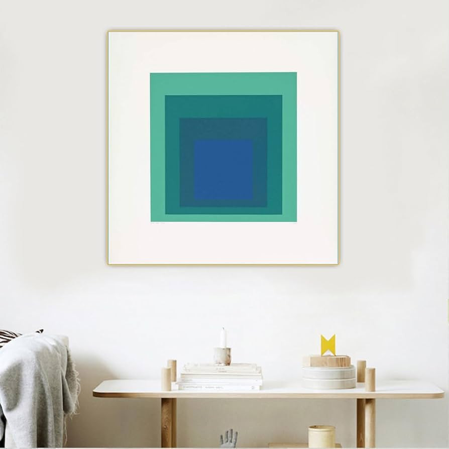 KEYGEM Famous Josef Albers Poster《The Square》Wall Art Josef Albers Prints Josef Albers Canvas... | Amazon (US)