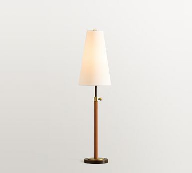 Harrison Leather Wrapped Table Lamp (17") | Pottery Barn (US)