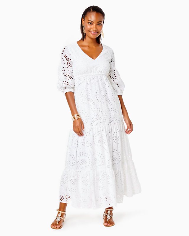 Breanne Eyelet Maxi Dress | Lilly Pulitzer