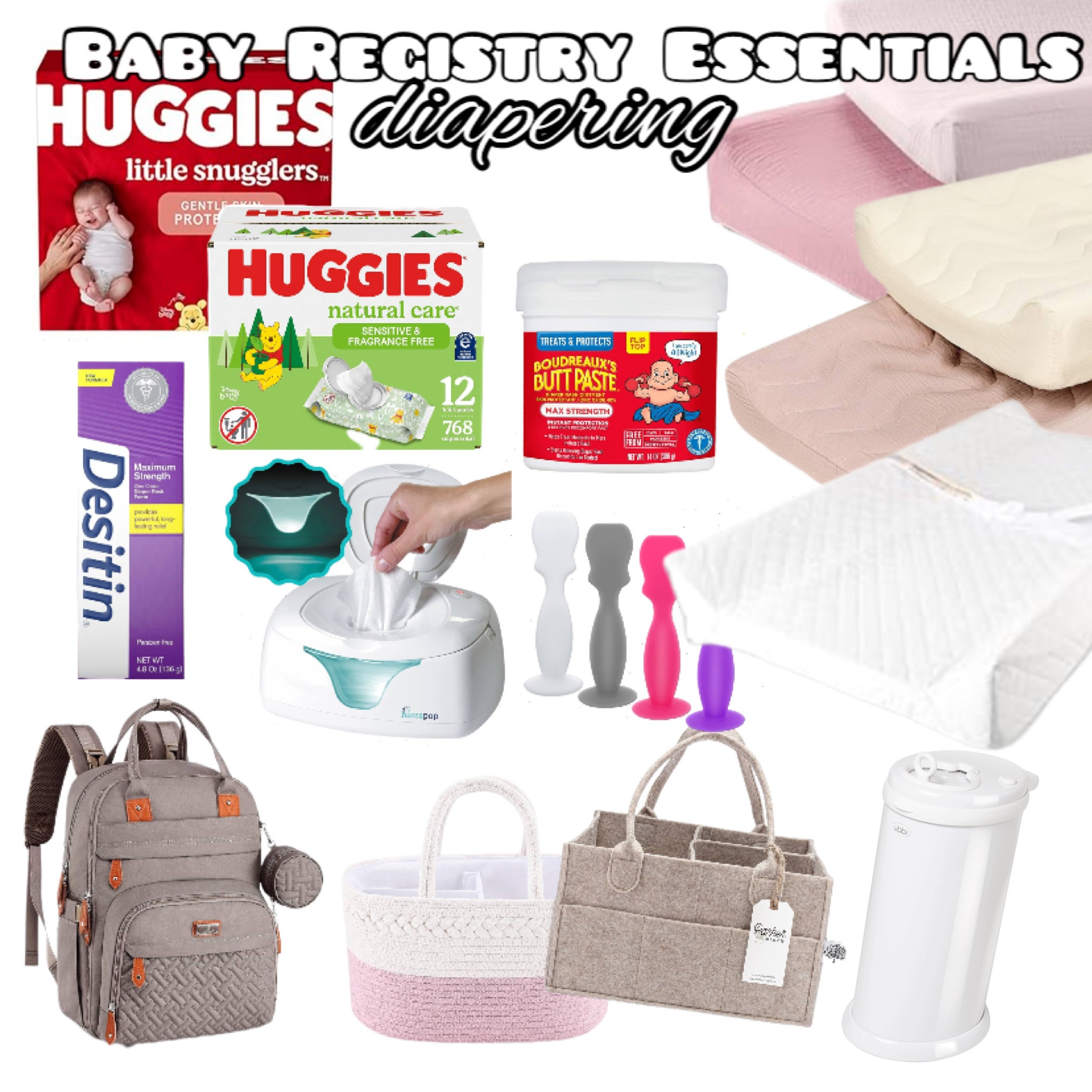 Baby Registry Essentials - Diapering

Babbleroo diaper bag: LOVE this bag! So much storage, and not too expensive
Changing pad and covers: this changing pad comes with a waterproof cover, and I just love these colors for our nursery
Diaper caddy: perfect for the changing table
Ubbi diaper pail: super convenient to have in the nursery for diaper changes
Huggies: our preferred diaper brand


#LTKBaby #LTKGiftGuide #LTKBump
