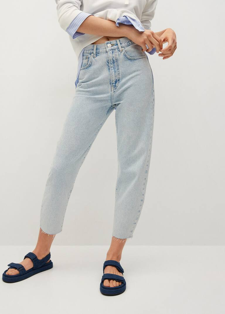 High-waist balloon jeans | MANGO (UK)