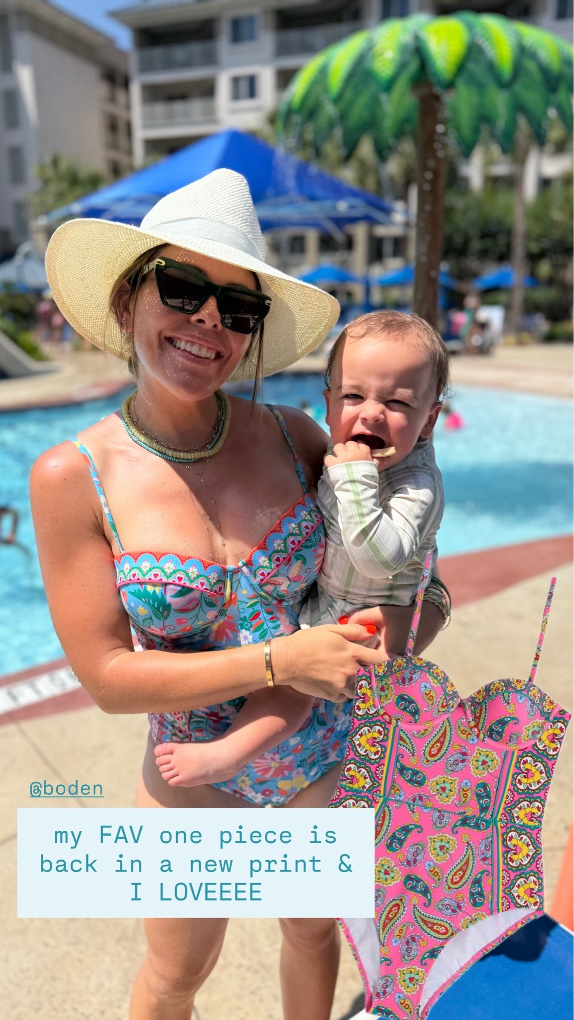 Fav one piece BACK IN STOCK in new print!

#LTKSwim
