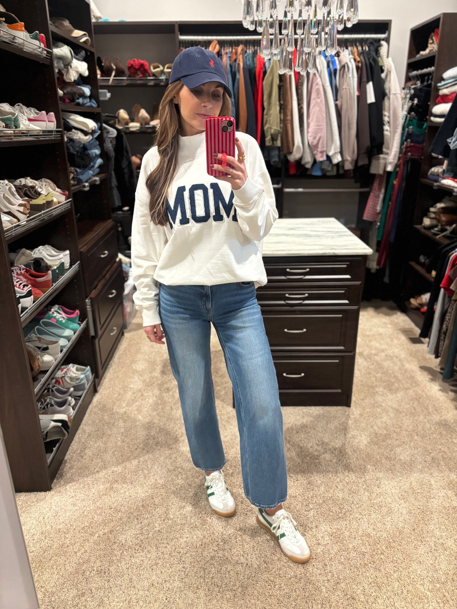 Saturday OOTD
Sweatshirt (you need this for Mother’s Day!) @Anthropologie 
@Quince jeans 
@gola sneakers

#LTKootd #LTKgrwm