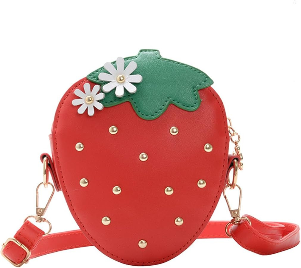 Little Girls Strawberry Purse,Kids Toddler Crossbody Purses HandBags for Girls Birthday Gift | Amazon (US)
