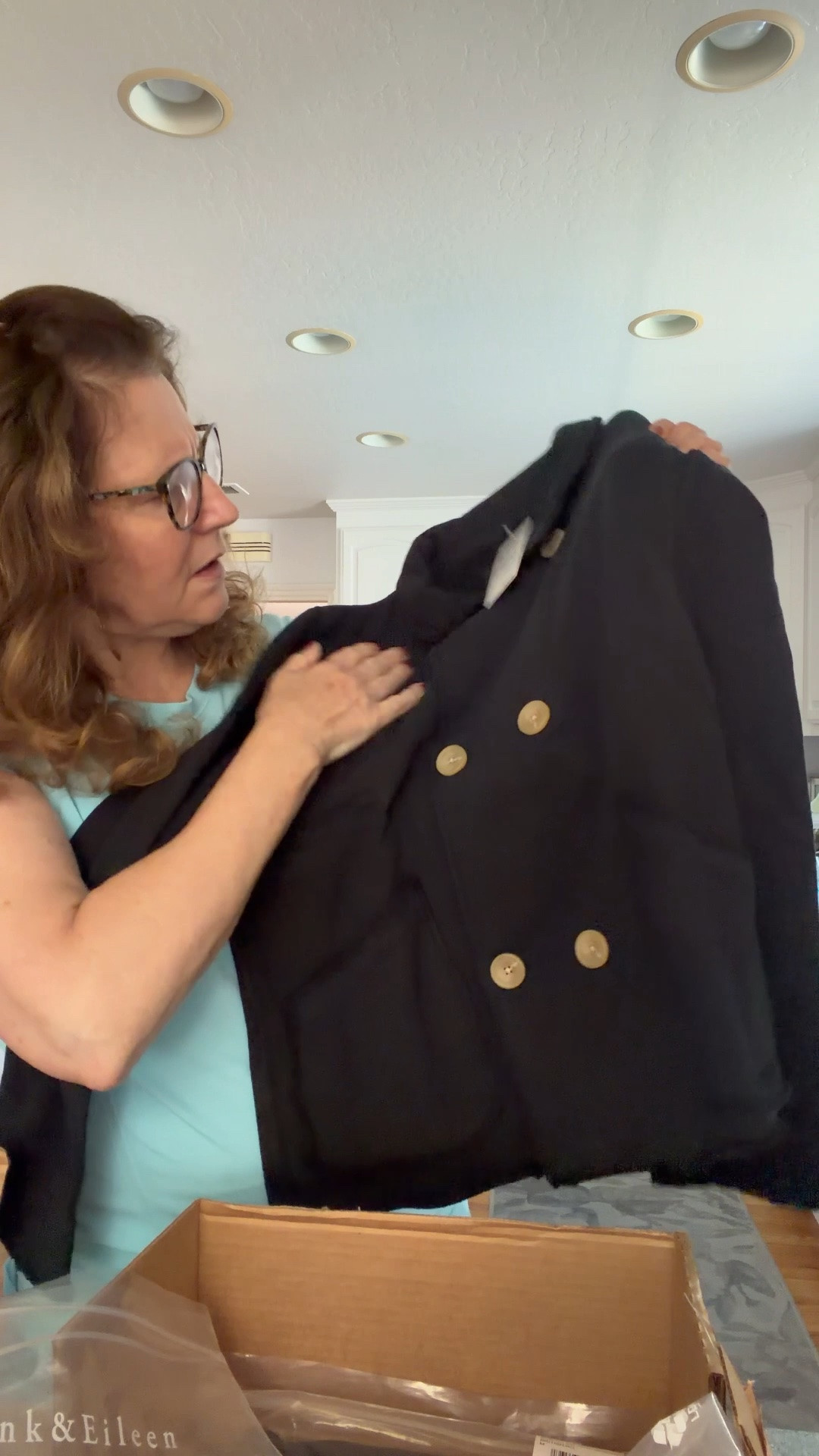 Unbox with me! I got so excited, I did this unboxing on the fly just before my workout! 

This cropped pea coat jacket is made of French Terry, and it does not disappoint!  It’s so well-made and cozy yet chic and classic at the same time.  The unfinished edges give it a casual vibe, but the double-breasted buttons elevate the look, so it can be worn with jeans, pants, or thrown over a dress.  It will be the perfect versatile piece for me while traveling!

I purchased my usual size, Medium, in British Royal Navy.  

I will style this as an OOTD during my upcoming travels!

Purchase at Nordstrom or Frank & Eileen!

#LTKMidsize #LTKTravel #LTKMothersDay