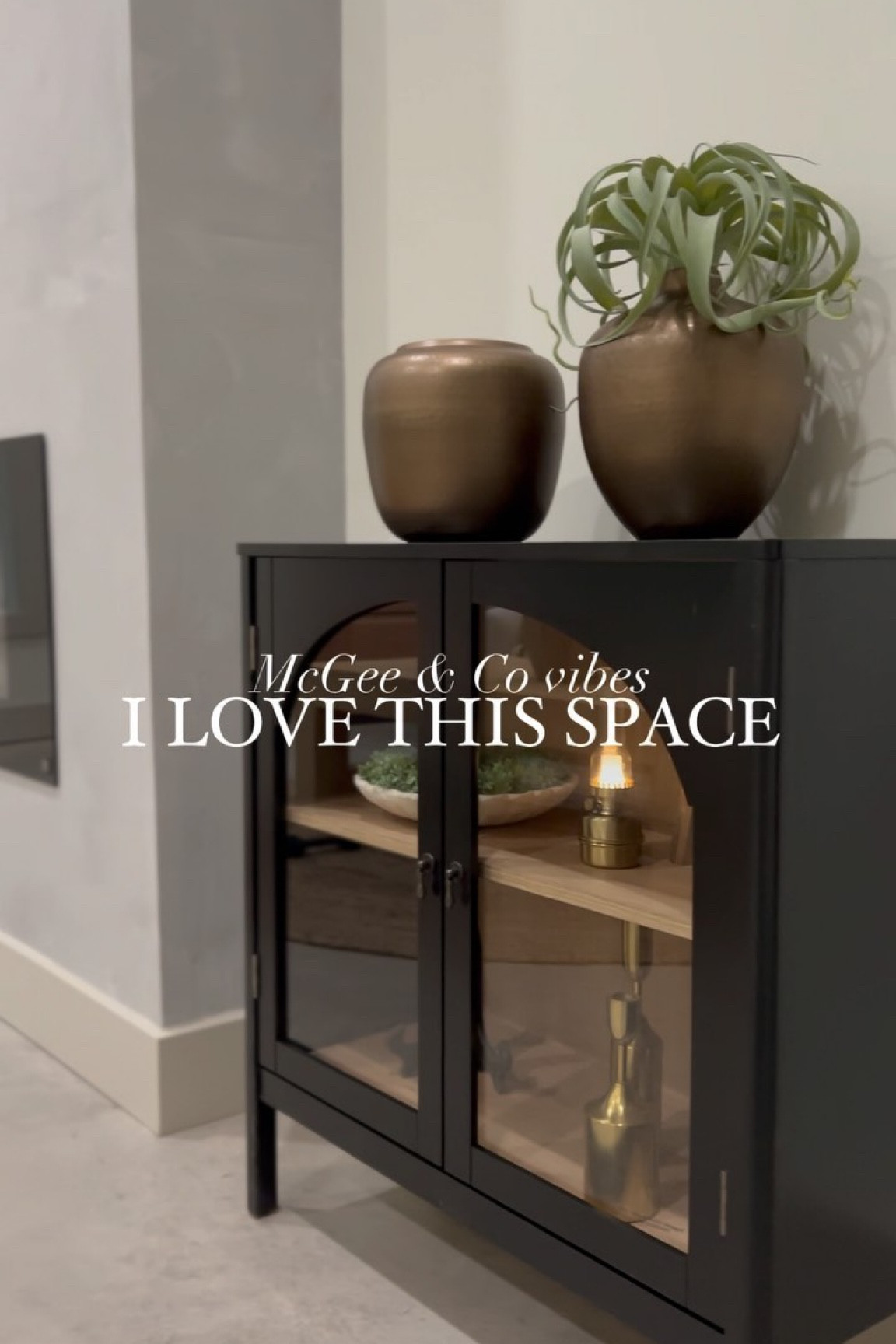 Gosh I am such a homebody having a space that calms me as soon as I walk in is quiet literally a nonnegotiable up in here, 2 years without a home to decorate was HARSH on my creative soul. What’s your favorite space to decorate in your house? 

If you want a link to the cabinet say HOMEBODY in the comments and I’ll hook you up, sister 🖤

Living Room Decor
Living Room 
Coffee table decor
Target Finds
Black and wood

#targethaul #targetfinds #targetstyle #livingroomdecor #livingroominspiration #livingroomdesign #concretefloors #barndominiums #barndo #housegoals