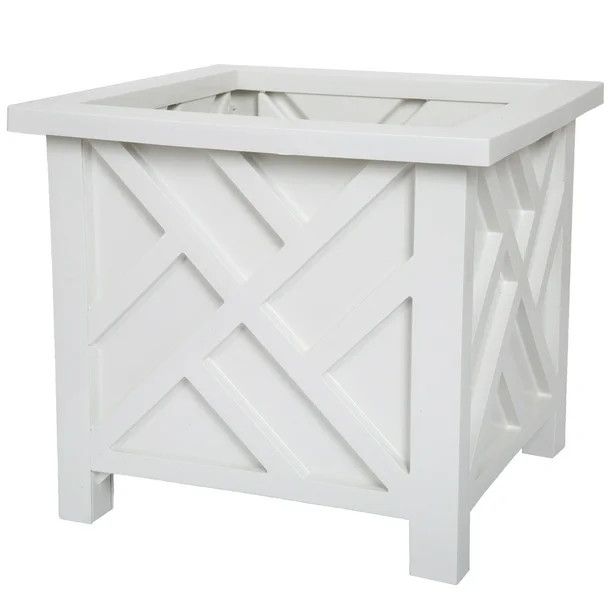 Box Planter - White by Pure Garden | Walmart (US)