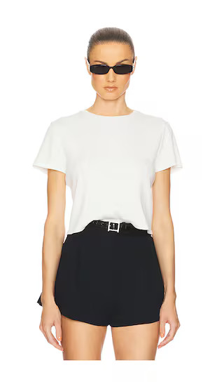 The Rib Baby Tee in Natural White | Revolve Clothing (Global)