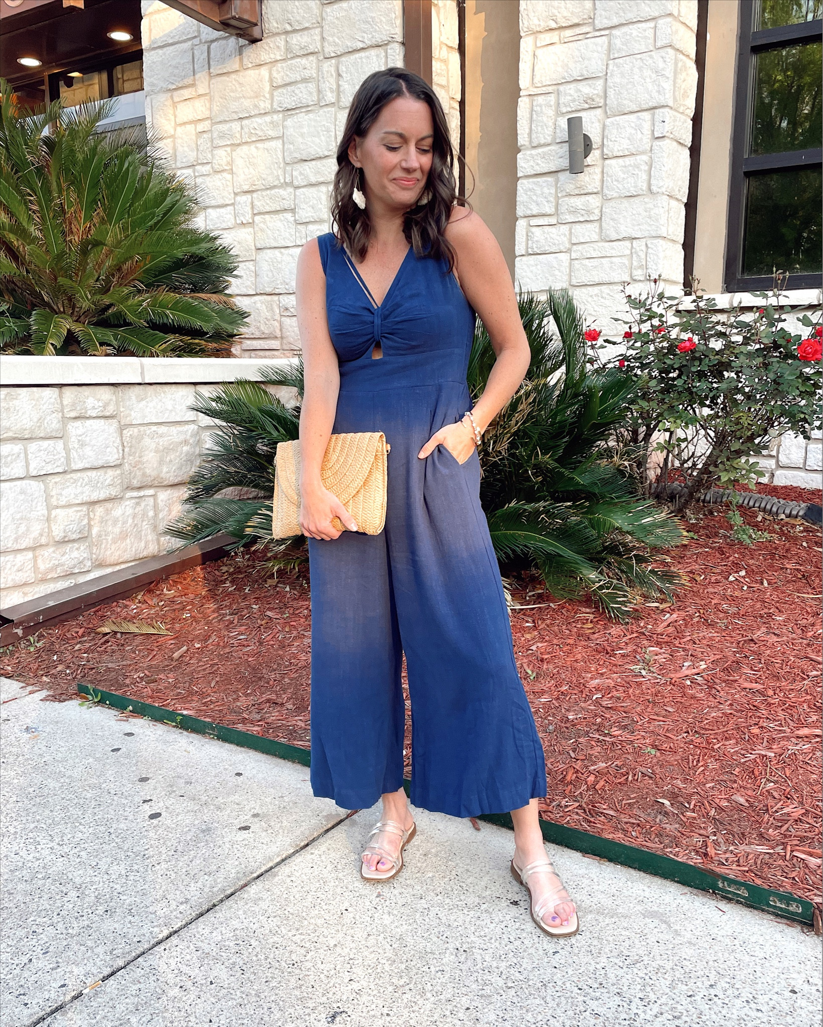Amazon jumpsuit - runs true to size, I’m in the small and it’s so comfy! I am 5’4” and the length is perfect!

Vacation outfit, spring outfit, jumpsuit, linen, staceylovesshopping 



#LTKunder50 #LTKstyletip #LTKSeasonal