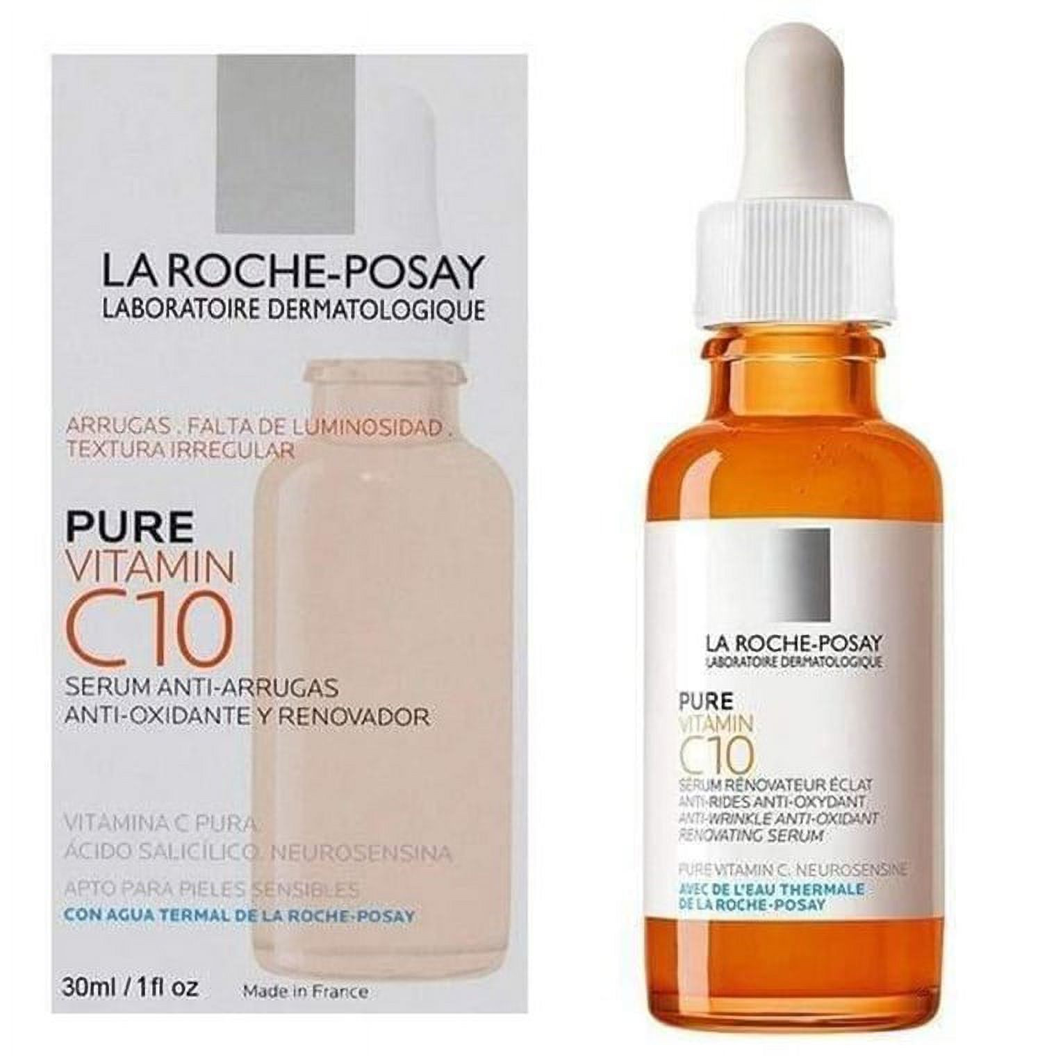 La Roche-Posay Pure Vitamin C Face Serum 30ml- - 1.01 fl oz - Walmart.com | Walmart (US)