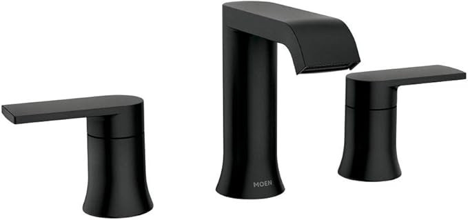 Moen 84763BL Genta 8 in. Widespread 2-Handle Bathroom Faucet in Matte Black | Amazon (US)