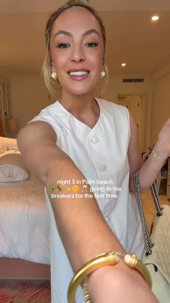 Palm Beach styling for a night out at the Breakers 🌴✨ 

 #LTKdayinmylife #LTKootd #LTKSeasonal