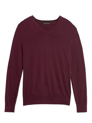 Silk Cotton Cashmere V-Neck Sweater | Banana Republic (US)