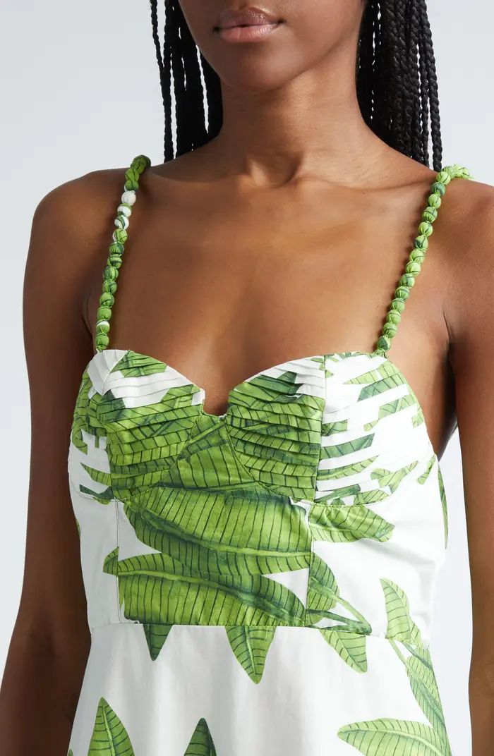 Palm Fan Cotton Sundress | Nordstrom