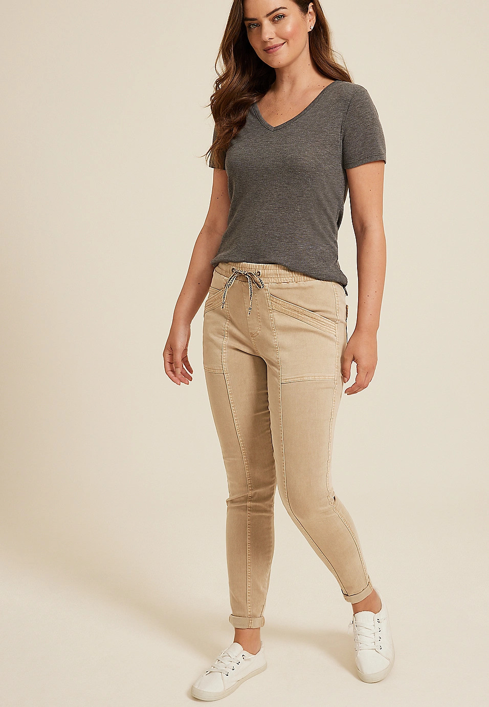 Weekender Drawstring Tapered Pant | Maurices