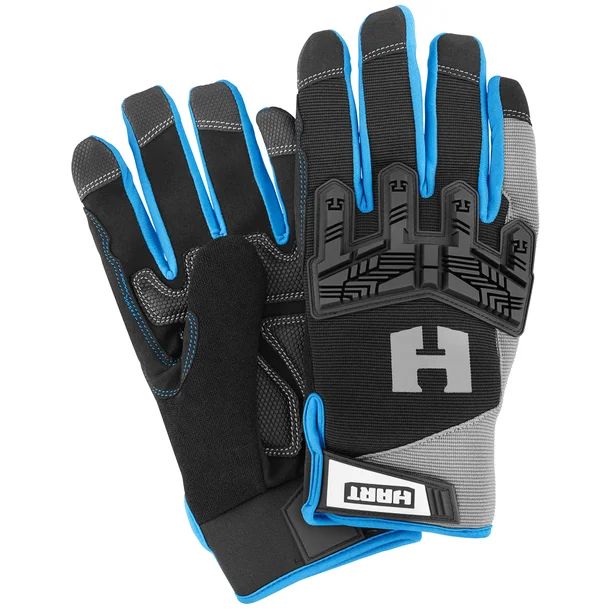 HART Impact Work Gloves, 5-Finger Touchscreen Capable, Medium | Walmart (US)