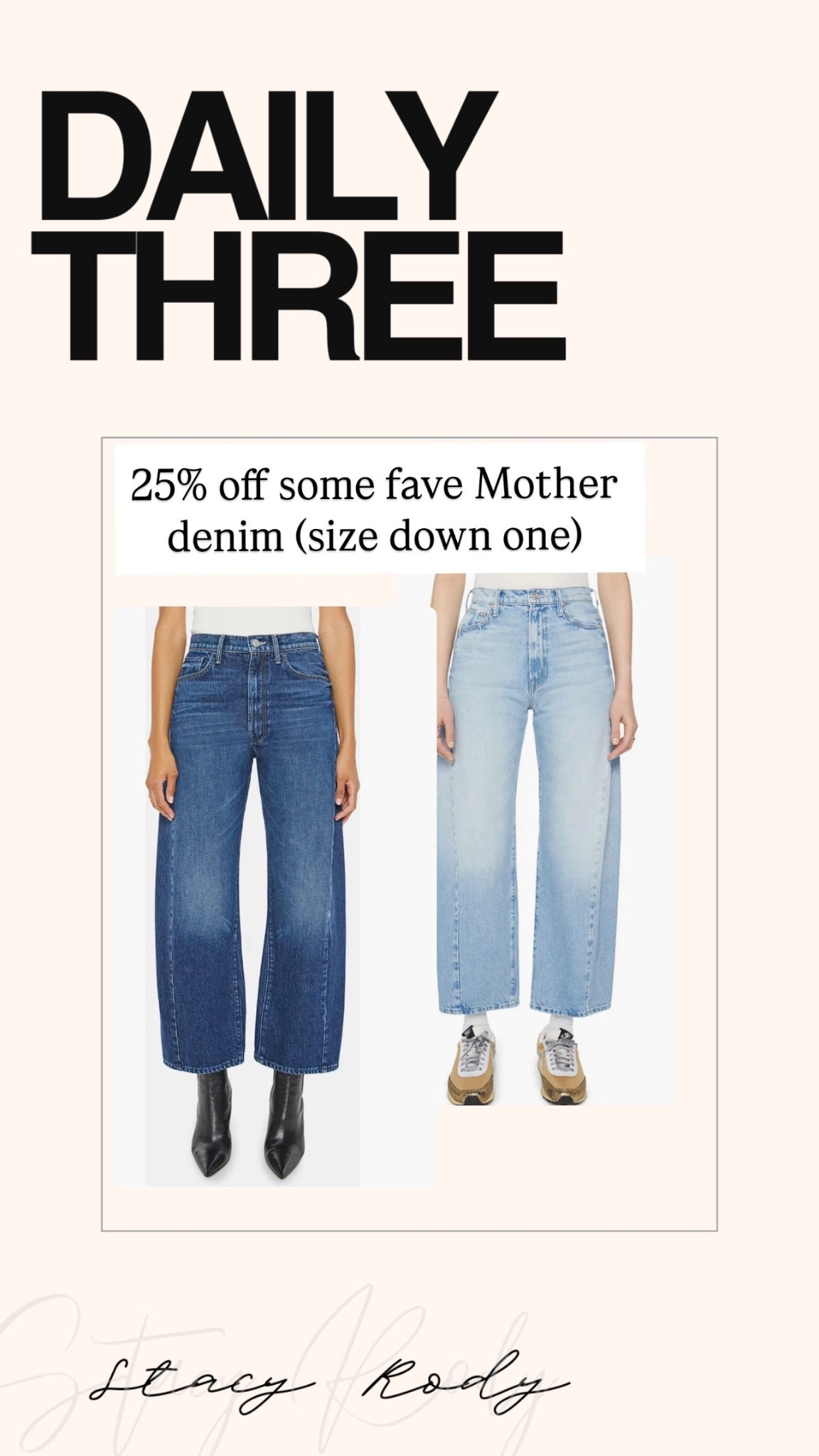 Mother denim on sale 
Size down one 
Nordstrom sale 

#LTKSaleAlert #LTKOver40 #LTKootd