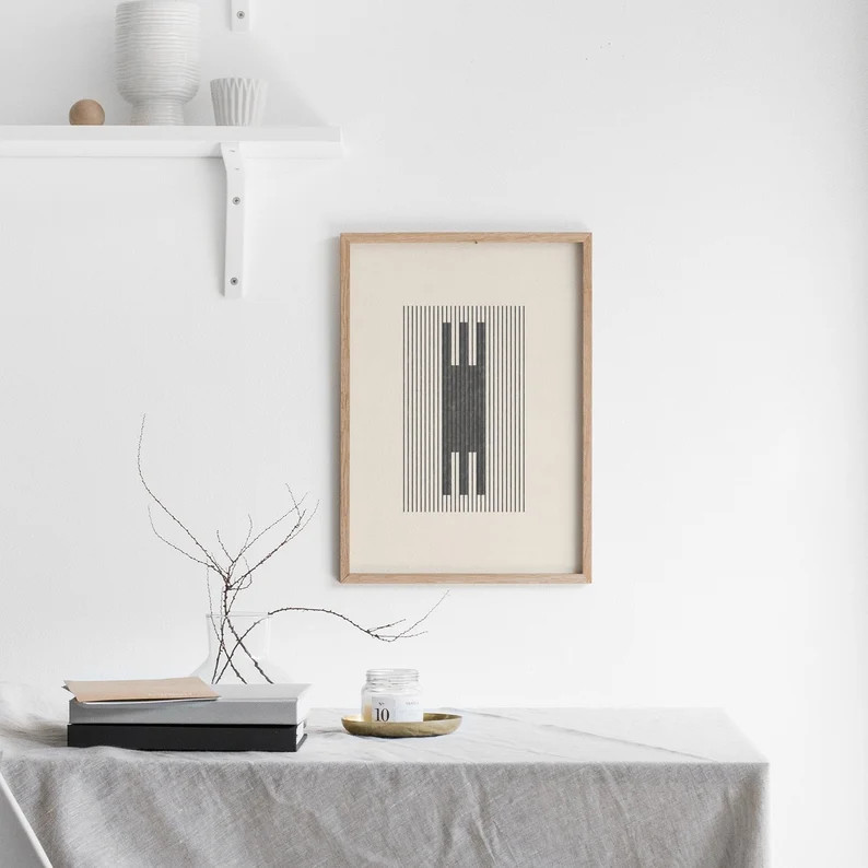 Minimal, tribal / boho design in neutral colors. Printable art for an instant download. | Etsy (CAD)