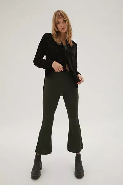 UO Rosie Thermal Flare Pant | Urban Outfitters (US and RoW)