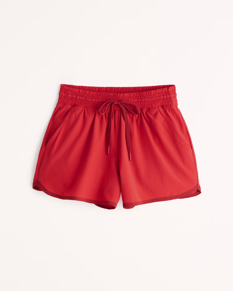 YPB motionTEK High Rise Lined Workout Short | Abercrombie & Fitch (US)