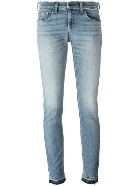 double cuff cropped jeans | FarFetch Global