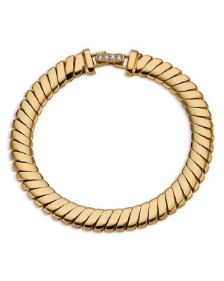 Nadri Sunlight Pavé Clasp Ribbed Flex Bracelet in 18K Gold Plated    | Bloomingdale's Jewelry & ... | Bloomingdale's (US)