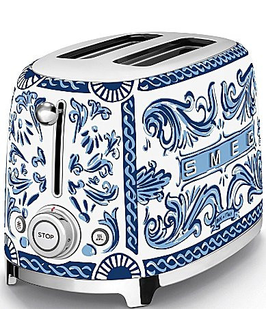 Smeg x Dolce Gabbana Blu Mediterraneo 50's Retro 2-Slice Toaster - Blu Mediterraneo | Dillard's