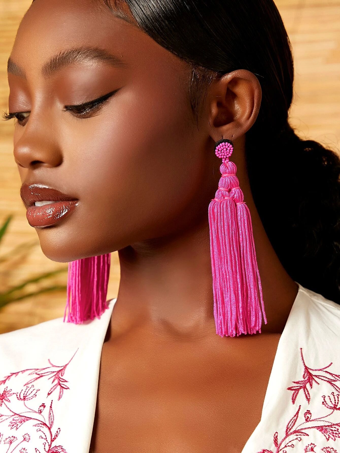 HomeJewelry & WatchesFashion JewelryEarringsDangle EarringsTassel Drop Earrings | SHEIN