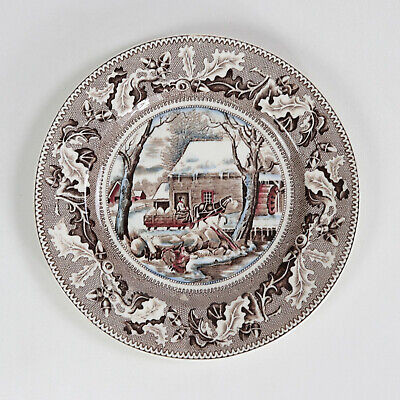 Johnson Brothers Historic America Thanksgiving "Frozen Up" Dinner Plate 10.5"  | eBay | eBay US