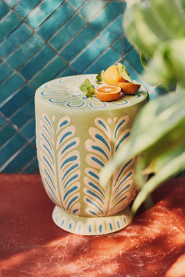 Sundaze Ceramic Side Table | Anthropologie (US)