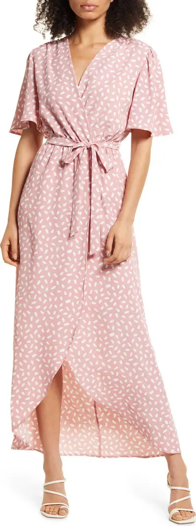 Ladybug Faux Wrap Maxi Dress | Nordstrom
