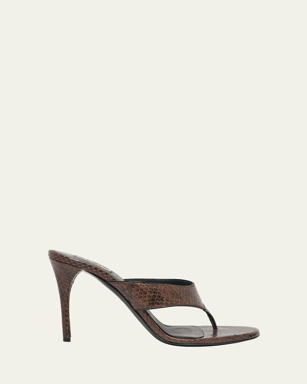 Snakeskin Leather Thong Sandals | Bergdorf Goodman