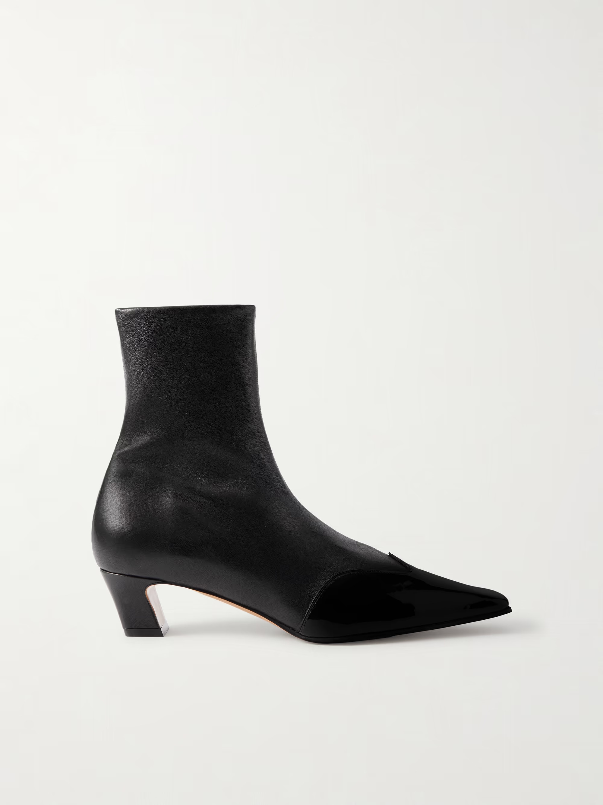 Nevada patent-trimmed leather ankle boots | NET-A-PORTER (US)