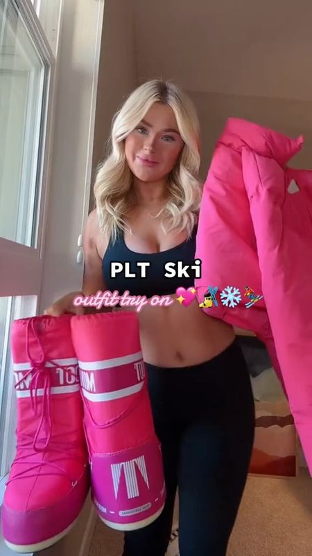 New character unlocked: alpine barbie 💖❄️🎿 #ski #skisuit #plt #prettylittlething #pltski #winter #coldweather #skioutfit #pink #mountains #aspen #vail #breckenridge #winteroutfit #pltski #skiwear 