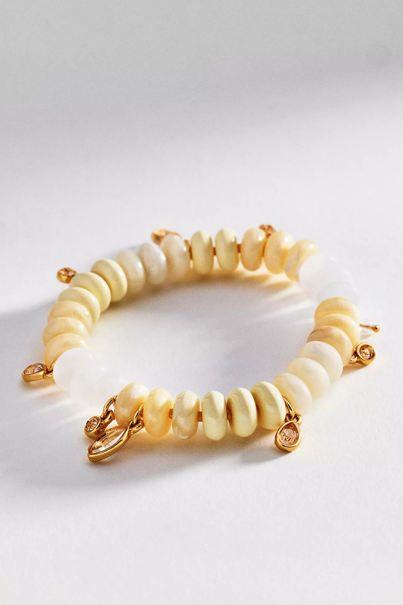 Circular Beaded Crystal Charm Bracelet | Anthropologie (US)