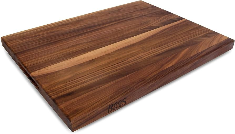 John Boos Block R-Board Reversible Wood Cutting Board, 24"x18"x1.5", Walnut | Amazon (US)