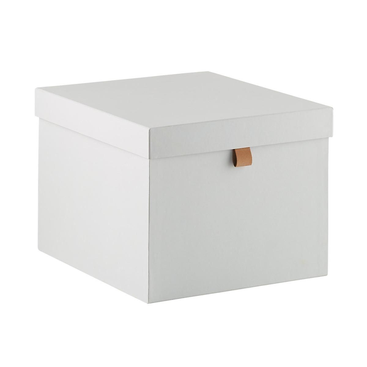 Bigso Stockholm Large Storage Box Light Grey | The Container Store