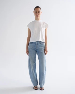 Luna High Rise Pieced Taper (Weightless) in Addition | AGOLDE
