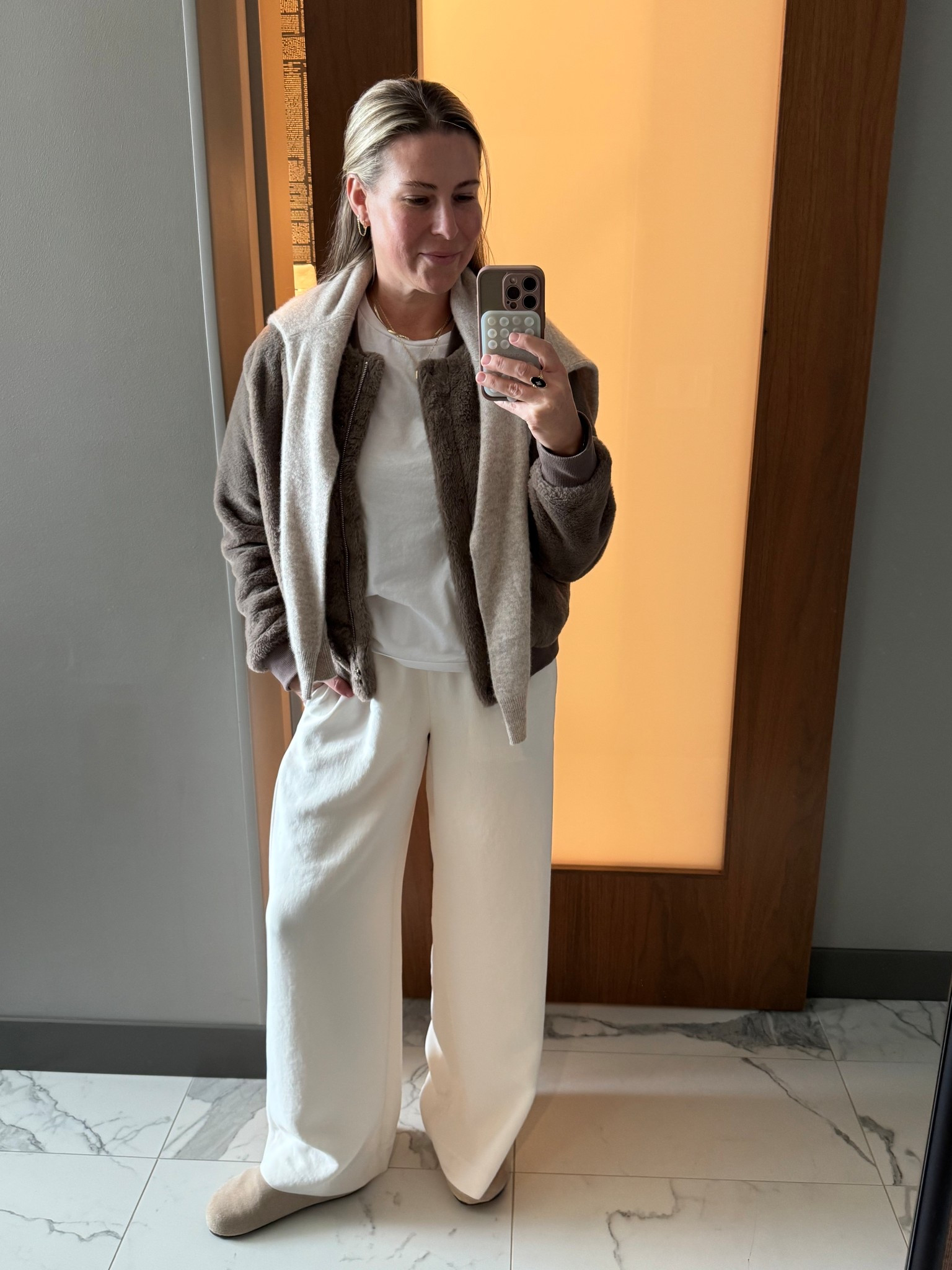 The wrinkle free pants are on sale! Wearing a medium regular but I do roll once when I wear with flats. I’m just shy of 5’5”. 

#LTKSaleAlert #LTKWorkwear #LTKCyberWeek