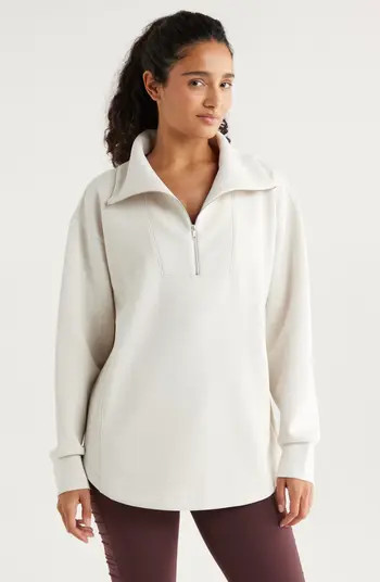 Zella Ultrasoft Half Zip Tunic | Nordstrom | Nordstrom
