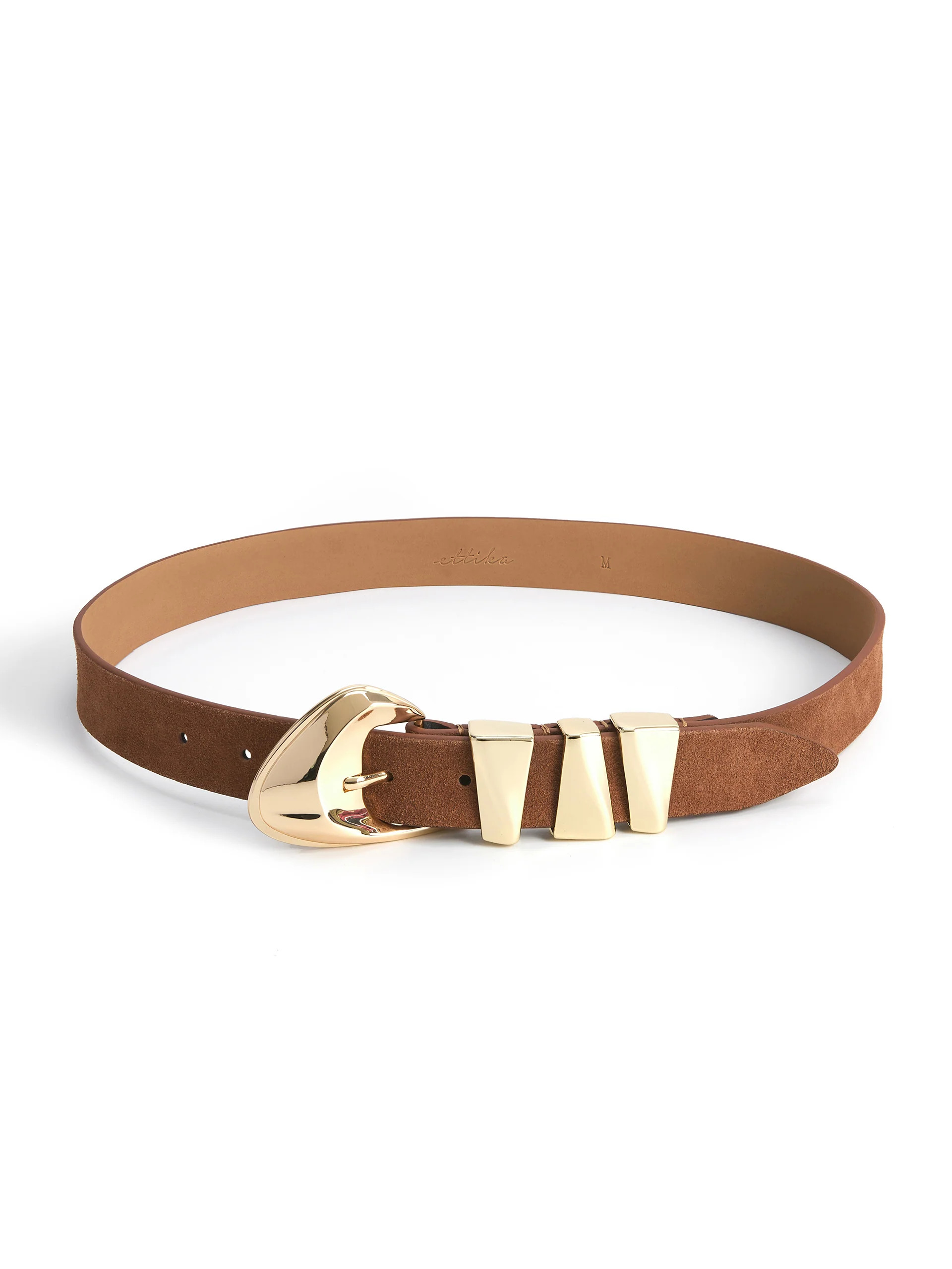 Modern Western Belt in Mocha | Ettika