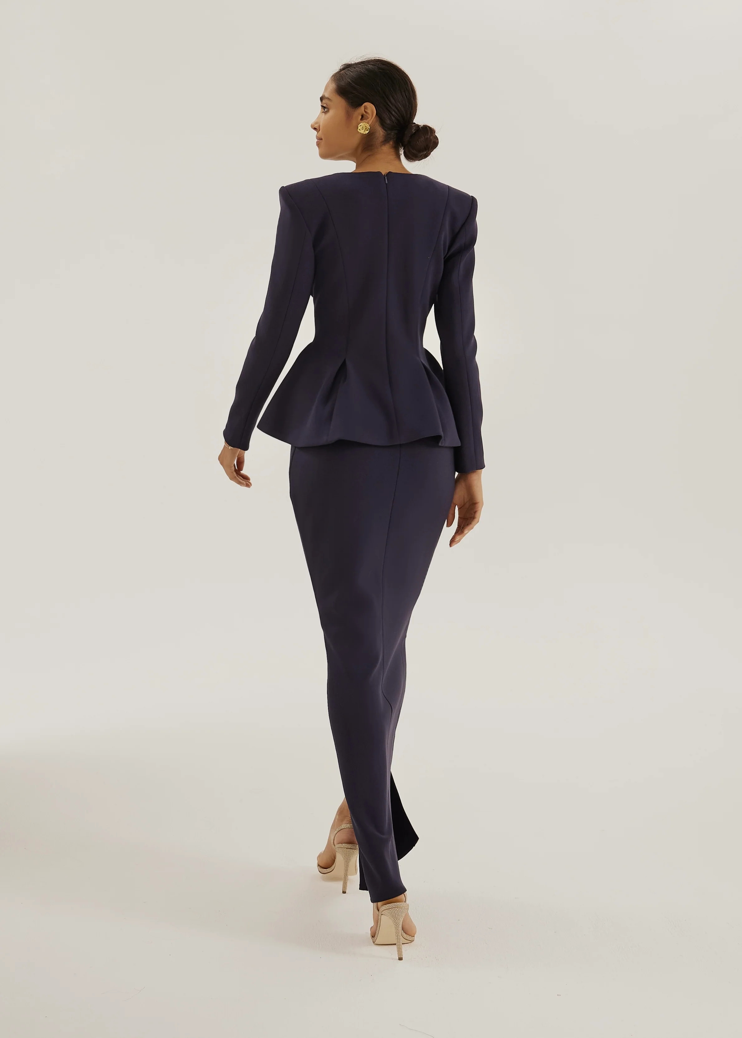 Jackie O Perfect Fit Pencil Skirt | Navy | Vita Grace