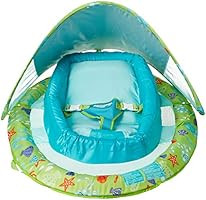SwimWays Infant Baby Spring Float with Adjustable Sun Canopy - Green | Amazon (US)