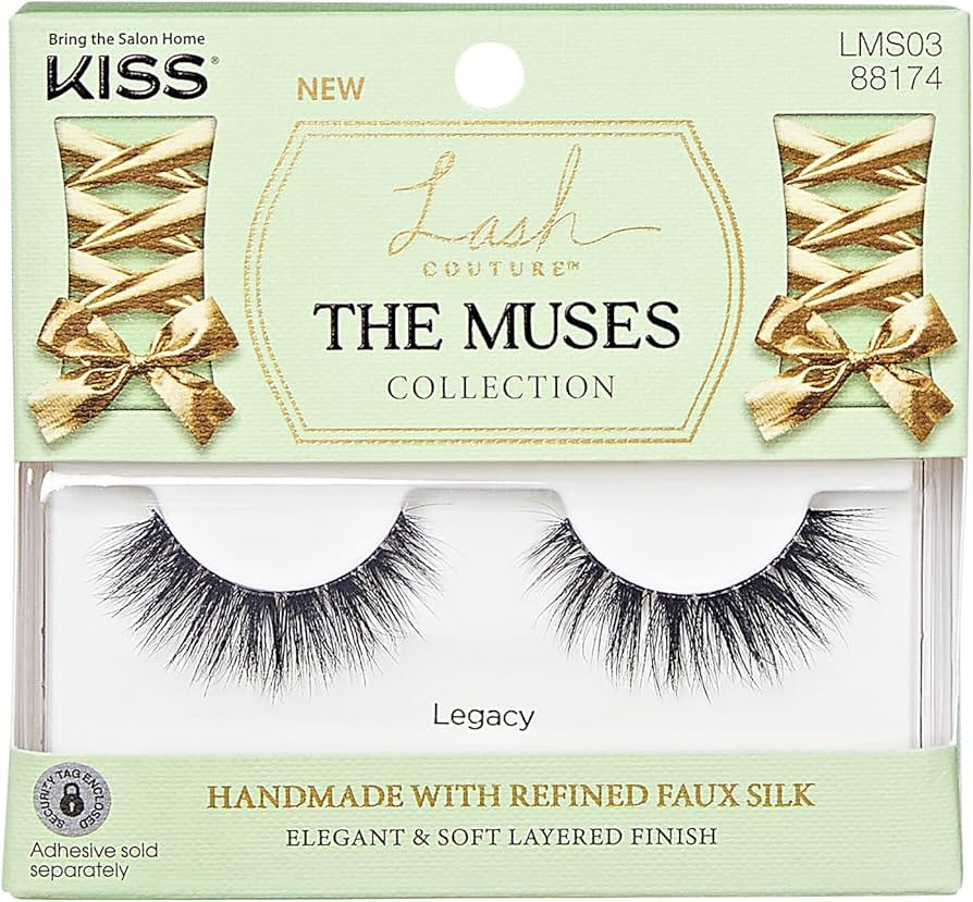 KISS Lash Couture The Muses Collection False Eyelashes - Legacy, Black, Rounded, Doe-Eyed, Refine... | Amazon (US)