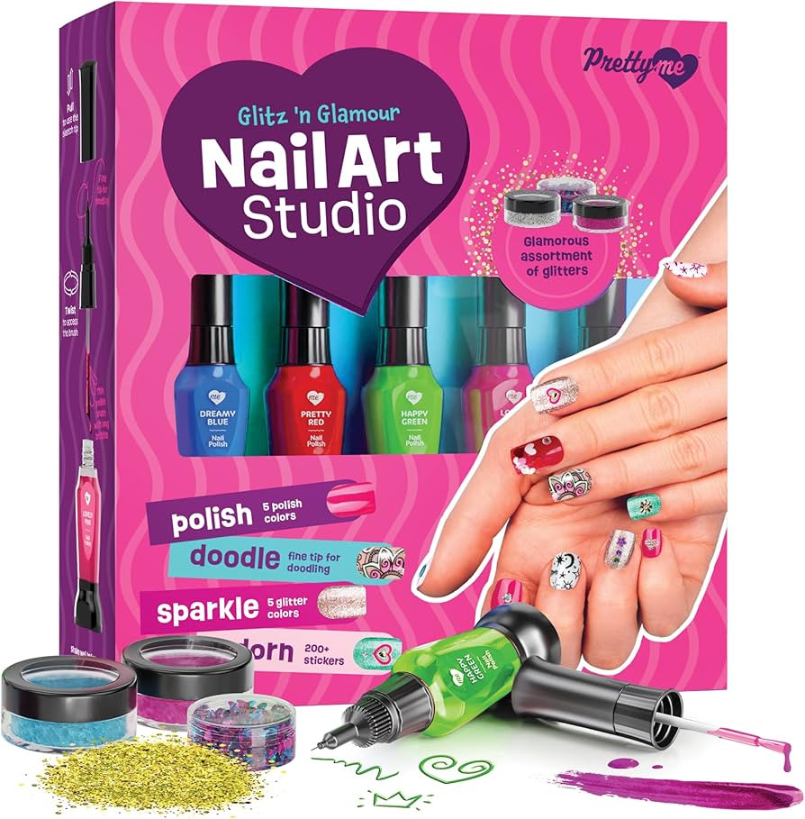 Nail Art Studio for Girls - Nail Polish Kit for Kids Ages 7-12 Years Old - Girl Gifts Ideas - Gir... | Amazon (US)