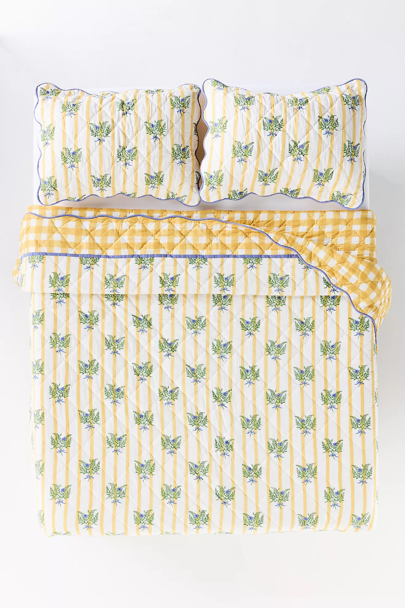 Iluka 100% Cotton Gauze Floral Quilt | Anthropologie (US)