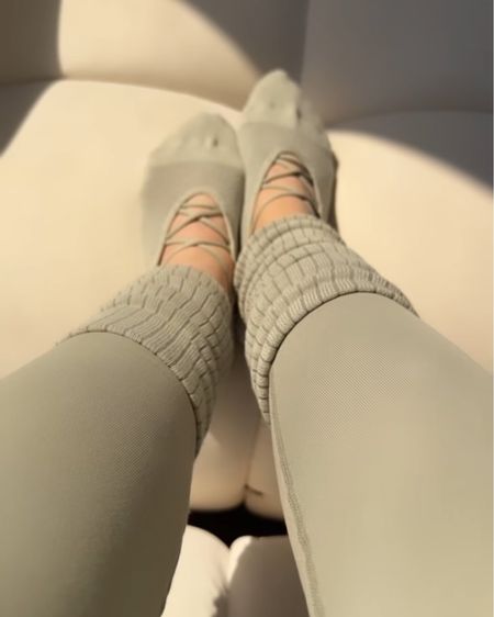 These grip socks are soo comfy. Linked my leggings too!