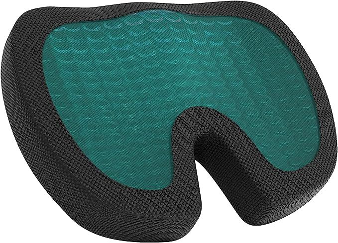 Amazon Basics Gel Enhanced Memory Foam Seat Cushion for Office Chair | Amazon (US)